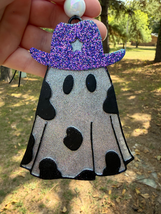 Ghost with Hat Freshie
