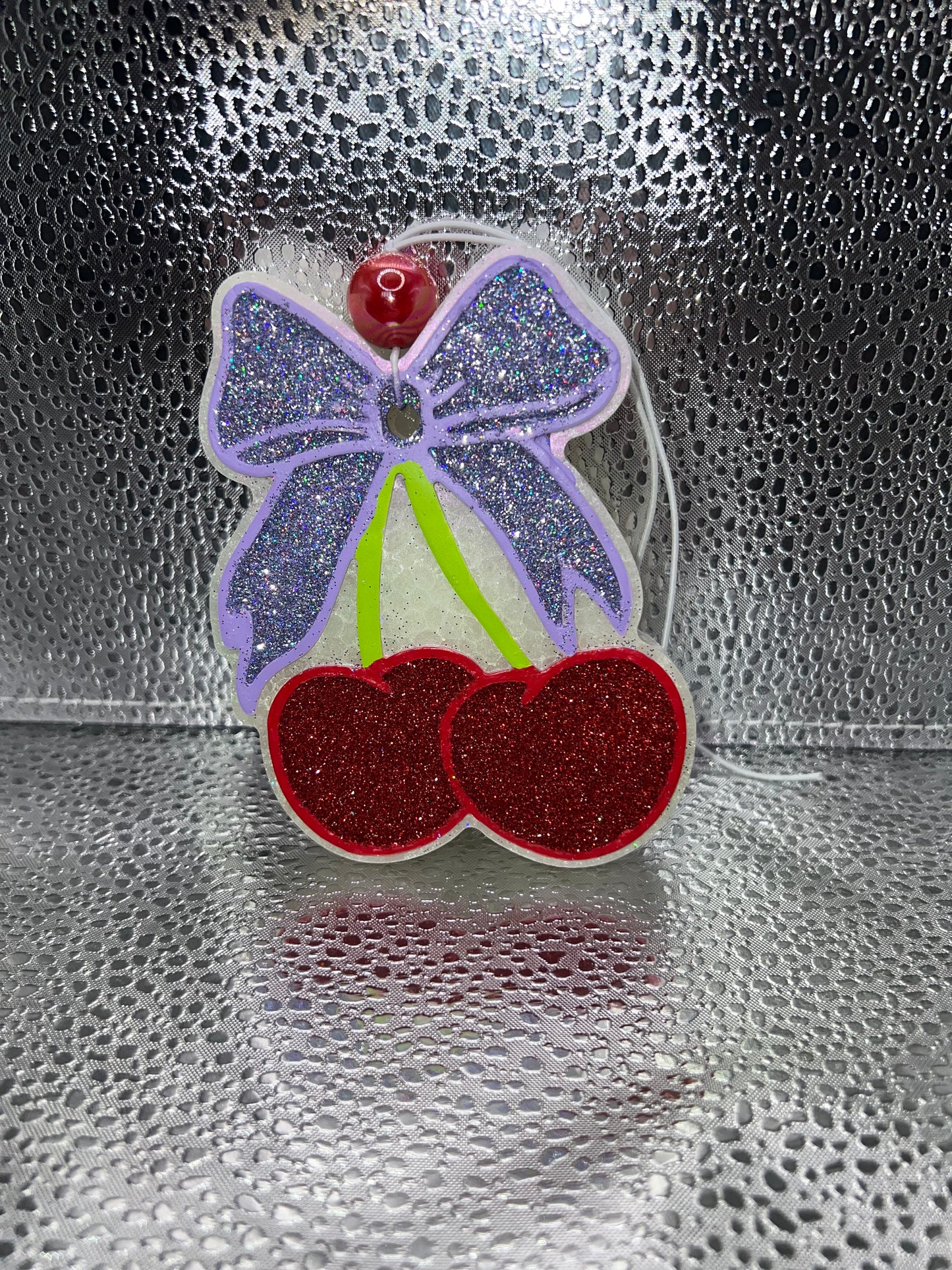 Cherries w/Bow Car Freshie