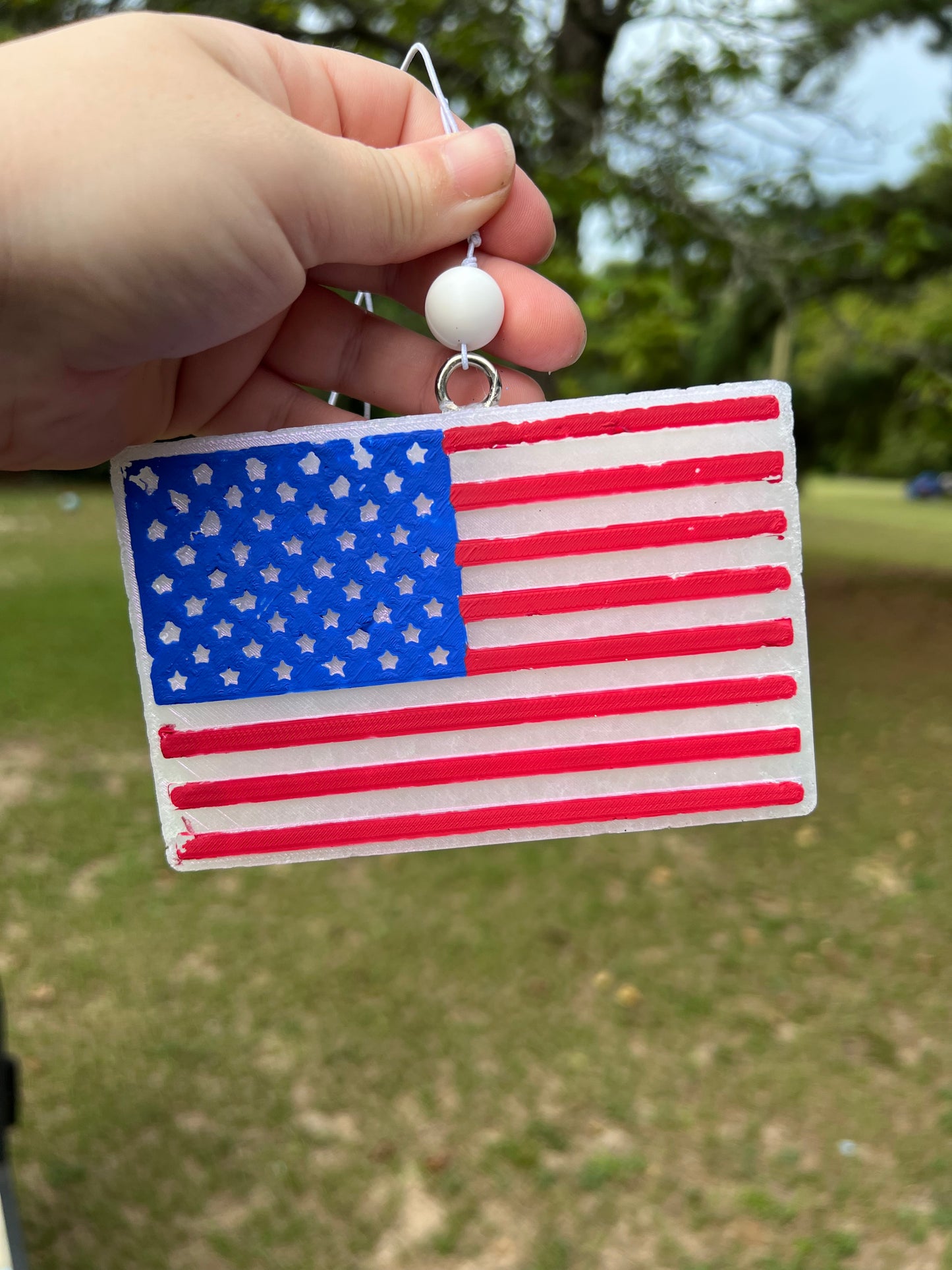 American Flag Car Freshie