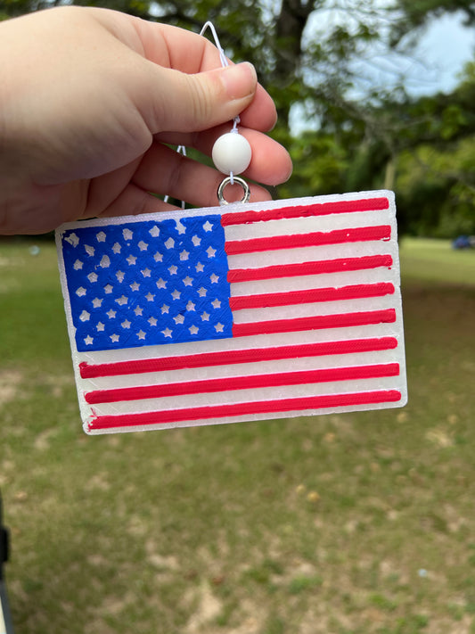 American Flag Car Freshie