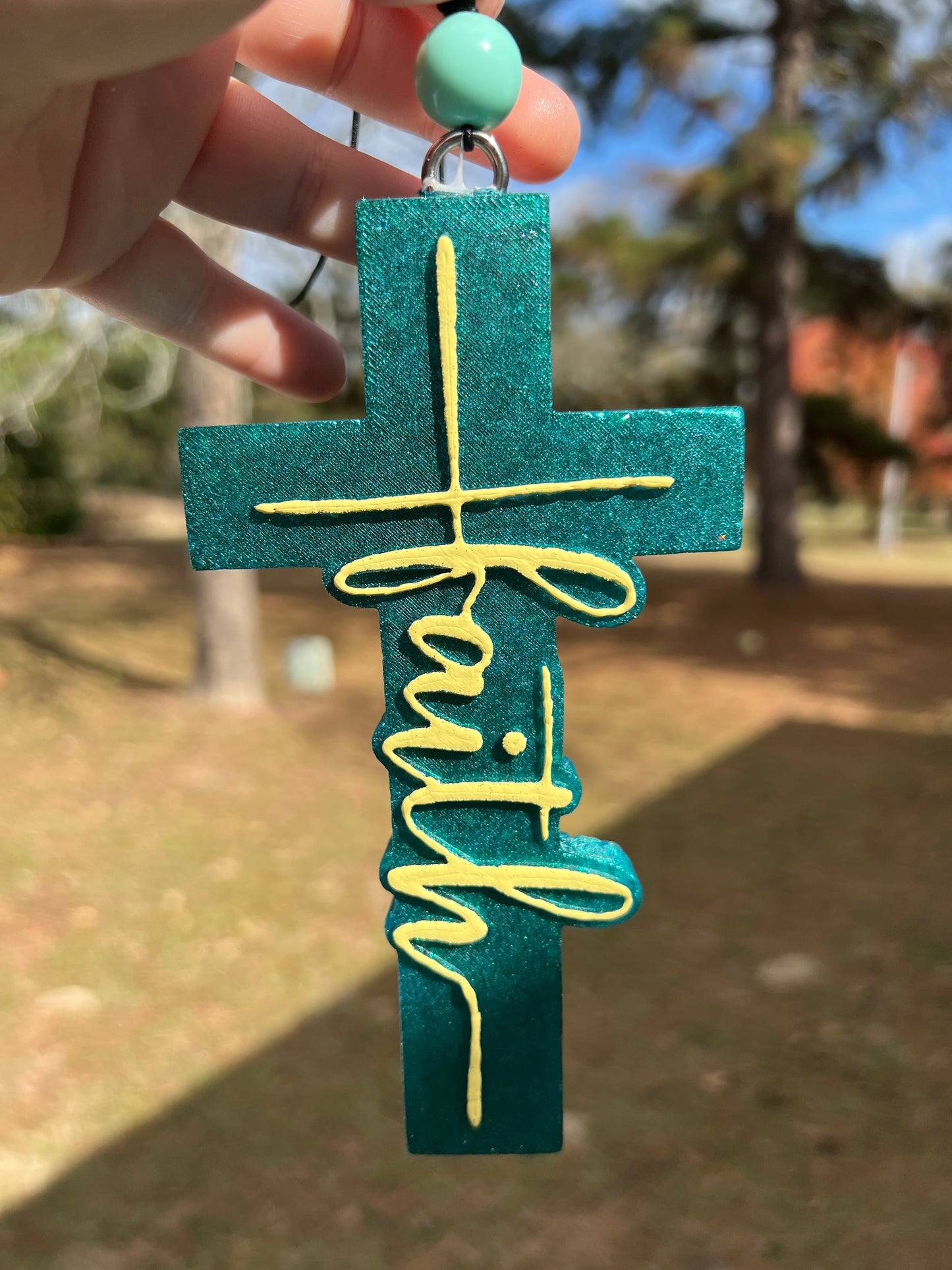 Faith Cross Car Freshie