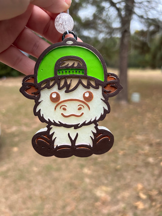 Boy Cow Car Freshie