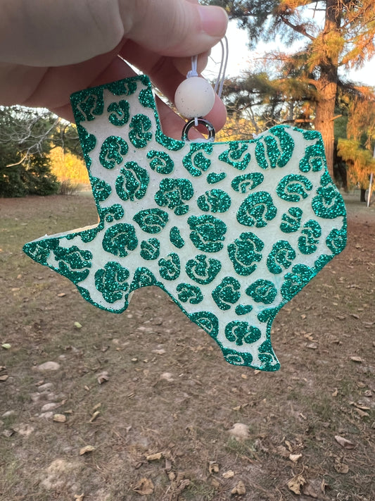Leopard Texas Car Freshie