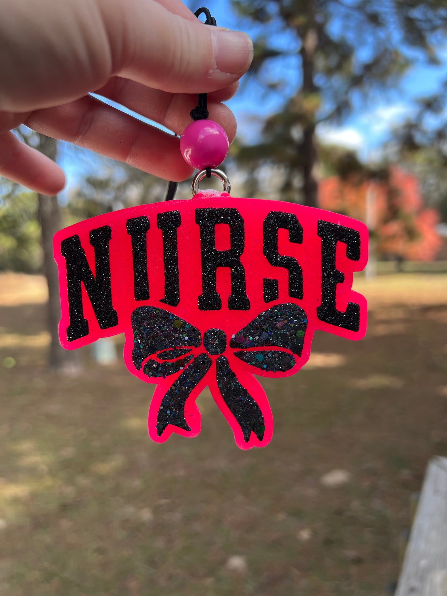 Nurse w/Bow Car Freshie
