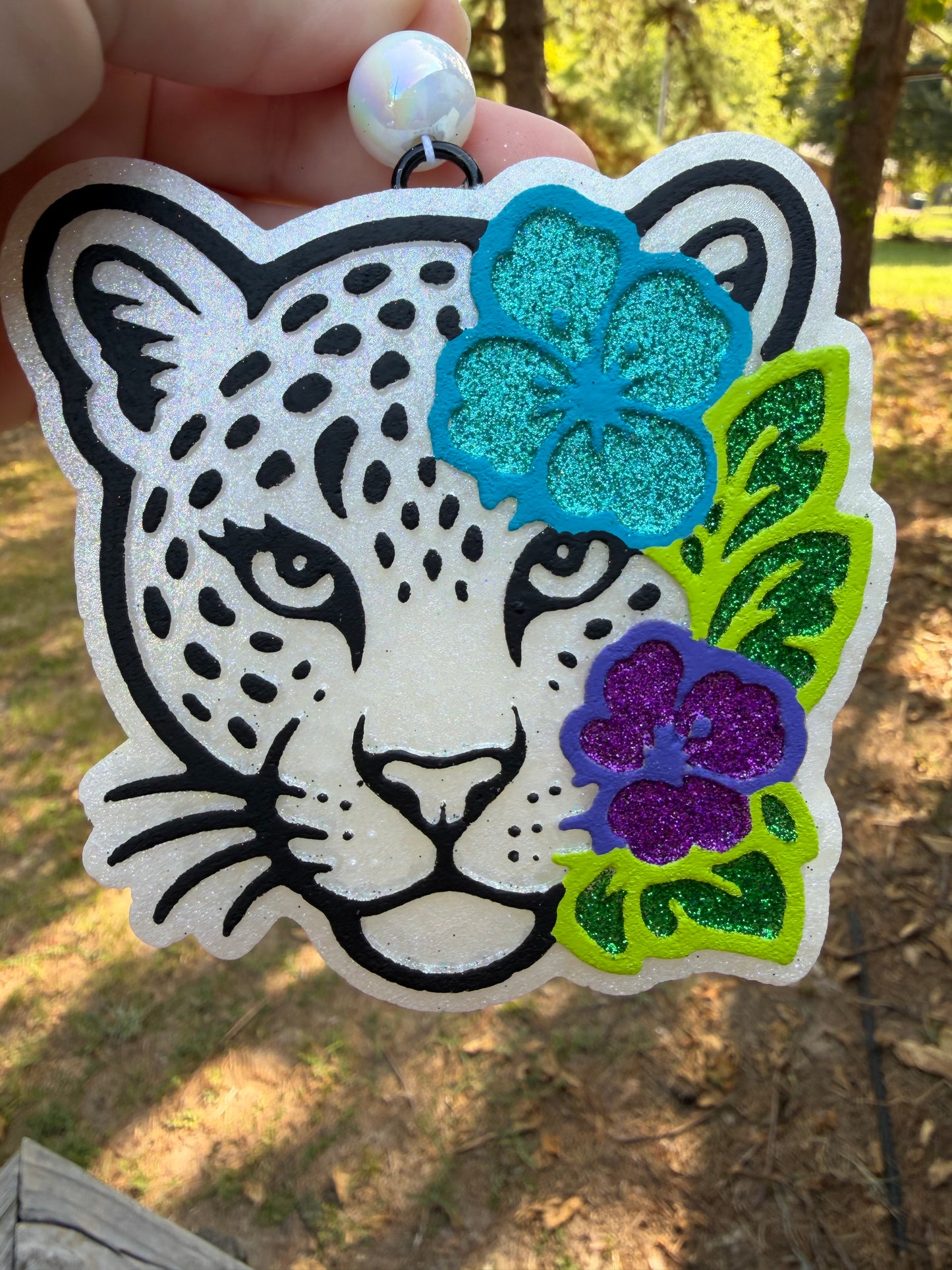 Jaguar with flowers Freshie