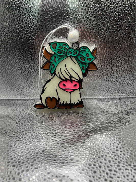 Highland Cow(girl) Car Freshie