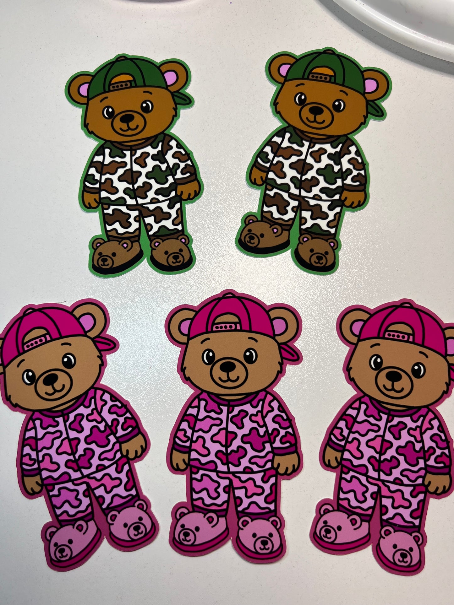 Camo Teddy Car Freshie
