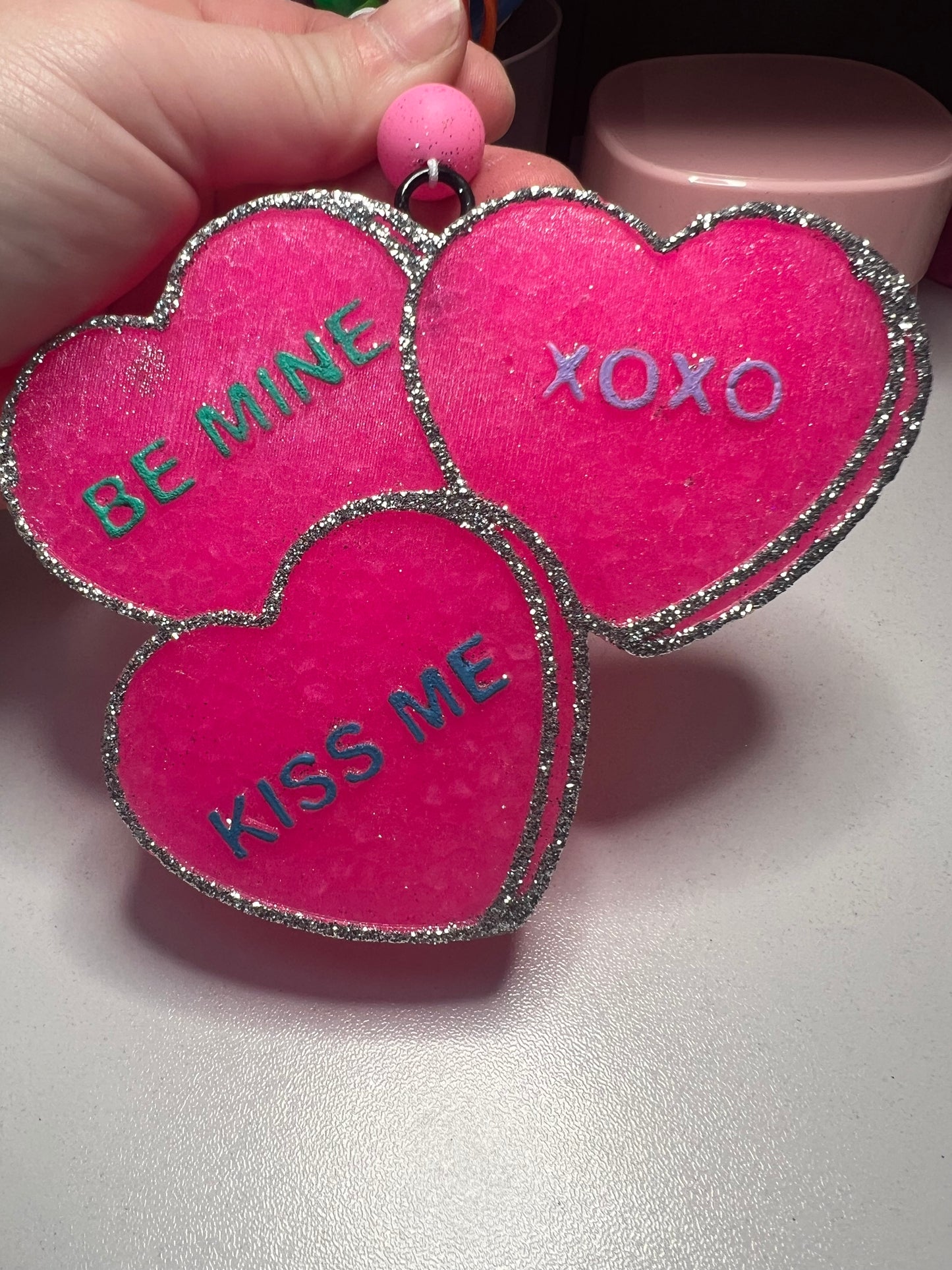 Valentine Heart Convo Car Freshie