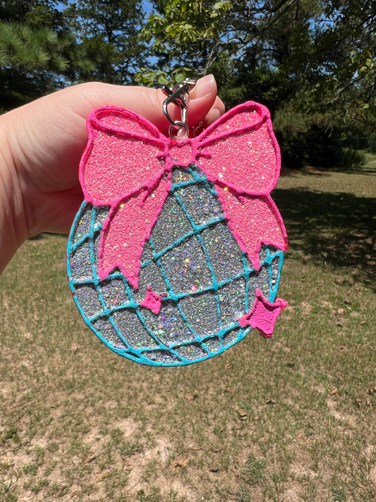 Disco w/bow Car Freshie