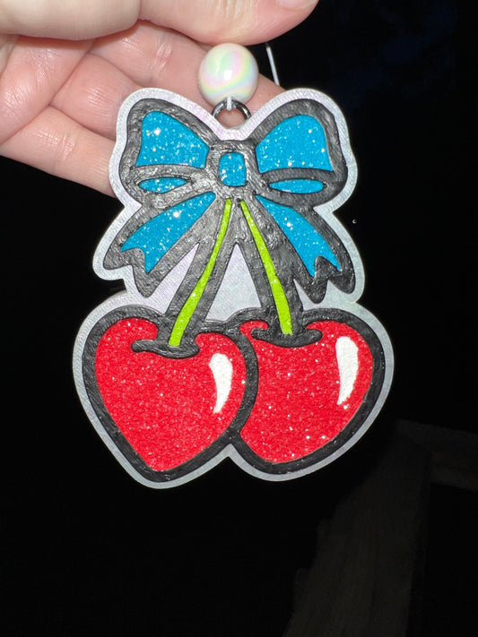 Heart Cherries Car Freshie