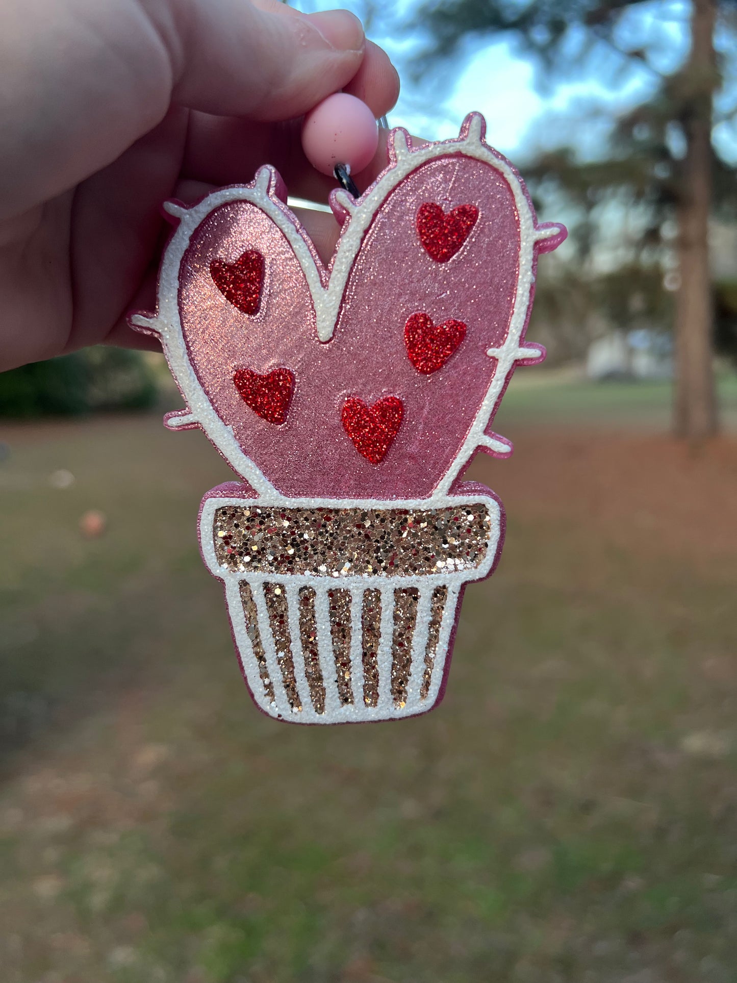 Valentine Cactus Car Freshie